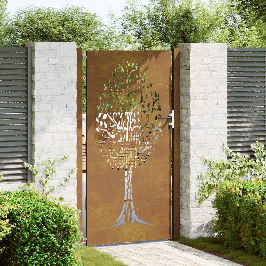 Poort Boomontwerp Cortenstaal 105 x 180 cm