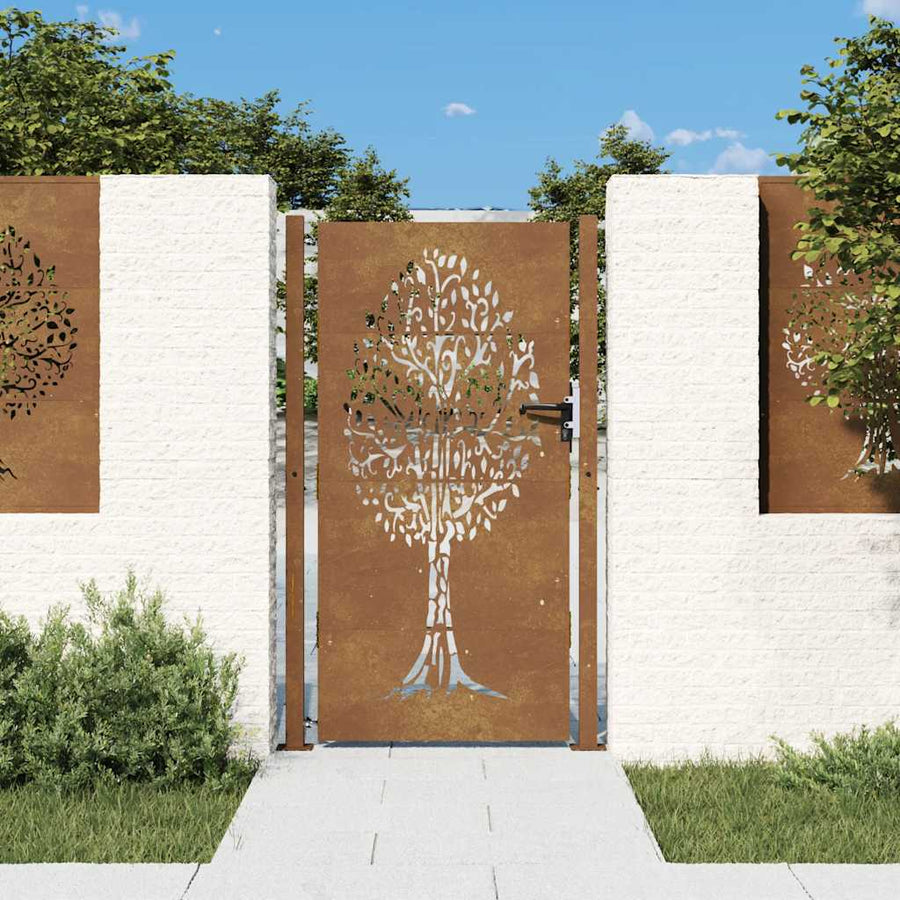 Poort Boomontwerp Cortenstaal 105 x 180 cm
