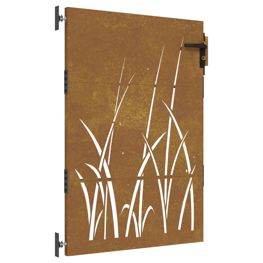 Poort Grasontwerp Cortenstaal 85 x 125 cm