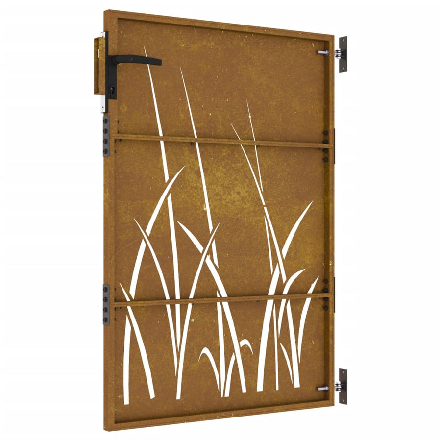 Poort Grasontwerp Cortenstaal 85 x 125 cm