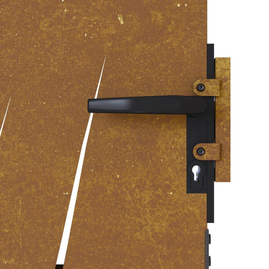 Poort Grasontwerp Cortenstaal 85 x 125 cm