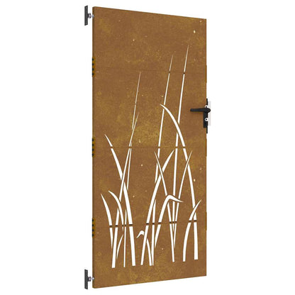 Poort Grasontwerp Cortenstaal 85 x 175 cm weathering steel/rusty