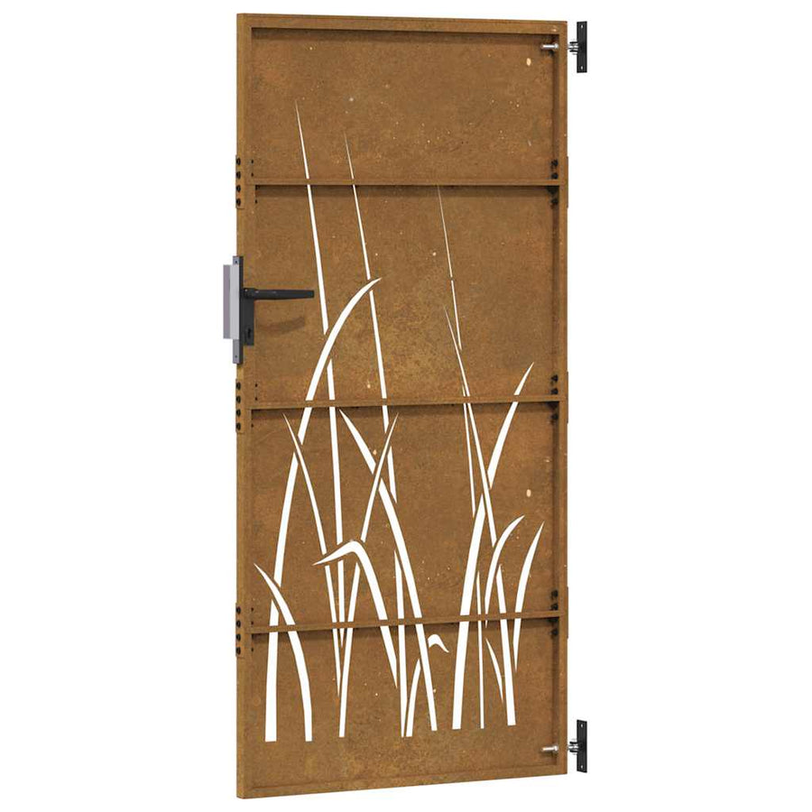 Poort Grasontwerp Cortenstaal 85 x 175 cm weathering steel/rusty