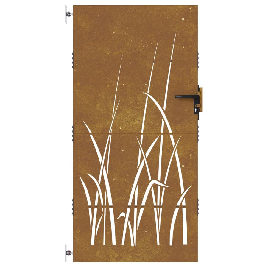 Poort 85X200 Cm Grasontwerp Cortenstaal