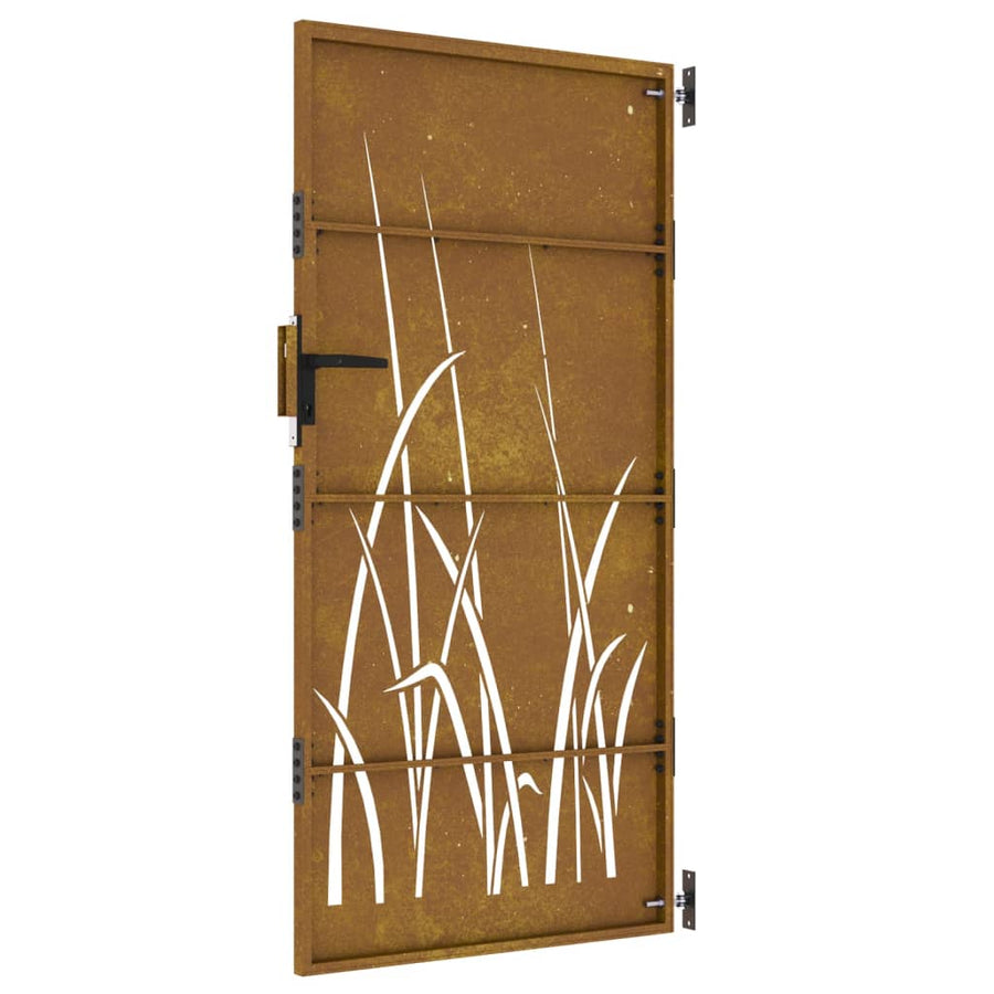 Poort 85X200 Cm Grasontwerp Cortenstaal