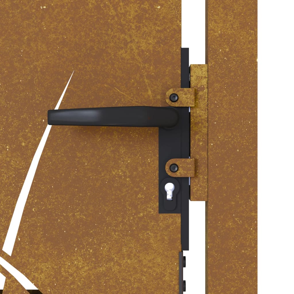 Poort Grasontwerp Cortenstaal 105 x 105 cm