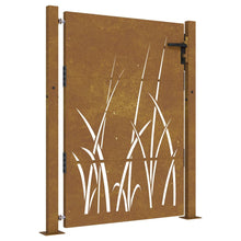 Poort Grasontwerp Cortenstaal 105 x 155 cm