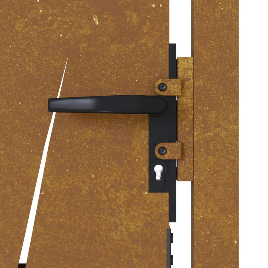 Poort Grasontwerp Cortenstaal 105 x 155 cm