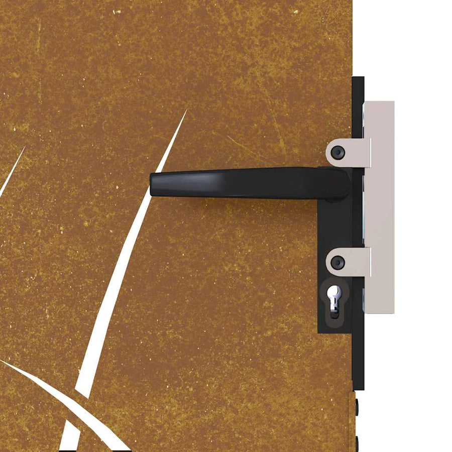 Poort Grasontwerp Cortenstaal 105 x 180 cm