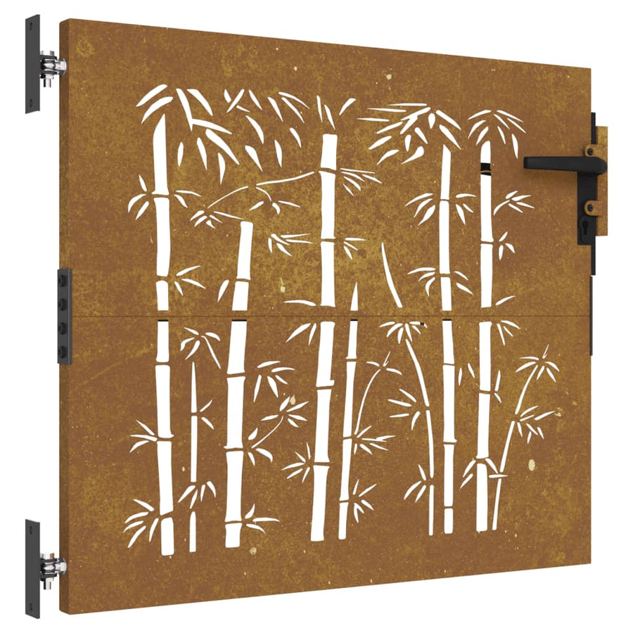 Poort 85X75 Cm Bamboe-Ontwerp Cortenstaal 85 x 75 cm