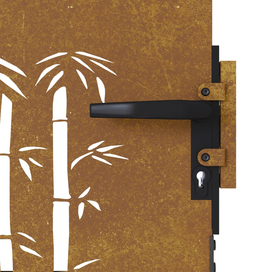 Poort 85X75 Cm Bamboe-Ontwerp Cortenstaal 85 x 75 cm