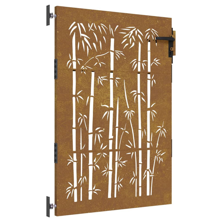 Poort 85X150 Cm Bamboe-Ontwerp Cortenstaal