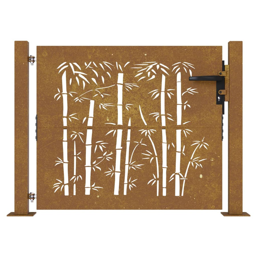 Poort 105X80 Cm Bamboe-Ontwerp Cortenstaal 105 x 80 cm