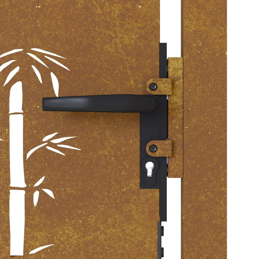 Poort 105X80 Cm Bamboe-Ontwerp Cortenstaal 105 x 80 cm