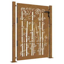 Poort 105X130 Cm Bamboe-Ontwerp Cortenstaal