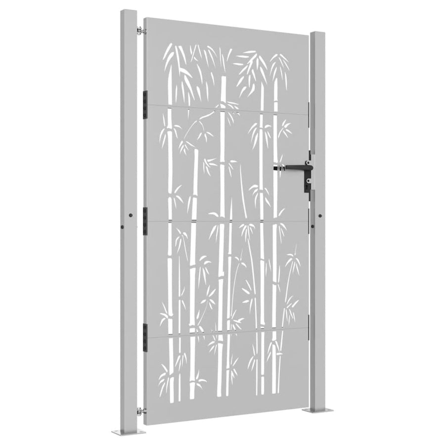 Poort 105X205 Cm Bamboe-Ontwerp Cortenstaal