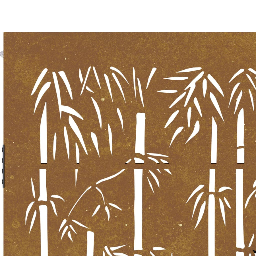 Poort 105X205 Cm Bamboe-Ontwerp Cortenstaal