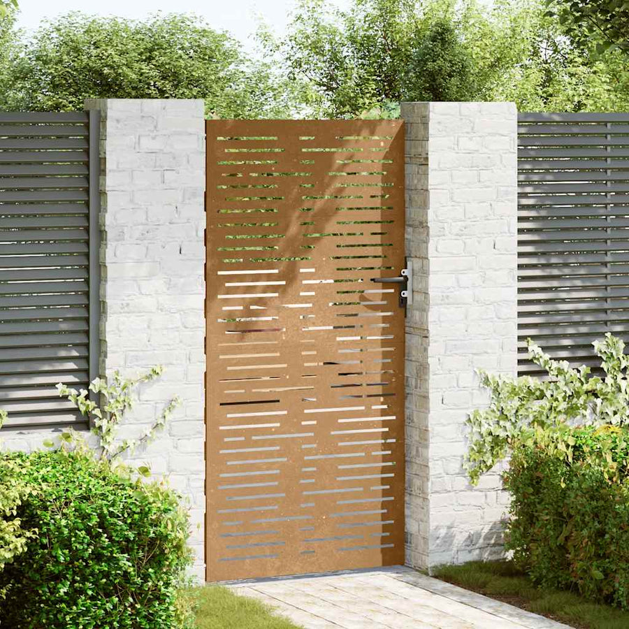 Poort Vierkant Cortenstaal 85 x 200 cm
