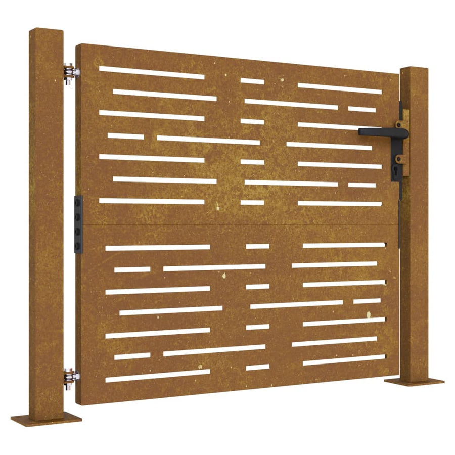 Poort 105x105 cm vierkant cortenstaal 105 x 105 cm