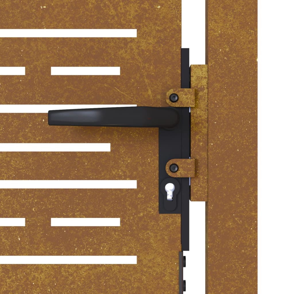 Poort 105x105 cm vierkant cortenstaal 105 x 105 cm