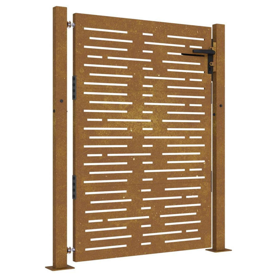 Poort 105x155 cm vierkant cortenstaal 105 x 155 cm