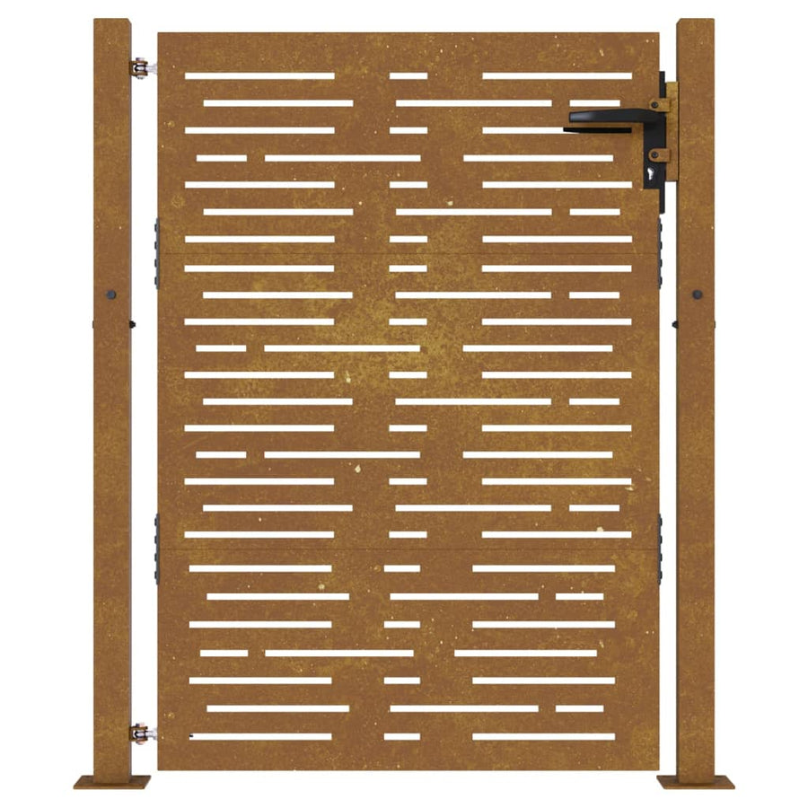 Poort 105x155 cm vierkant cortenstaal 105 x 155 cm