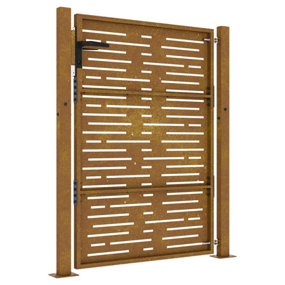 Poort 105x155 cm vierkant cortenstaal 105 x 155 cm