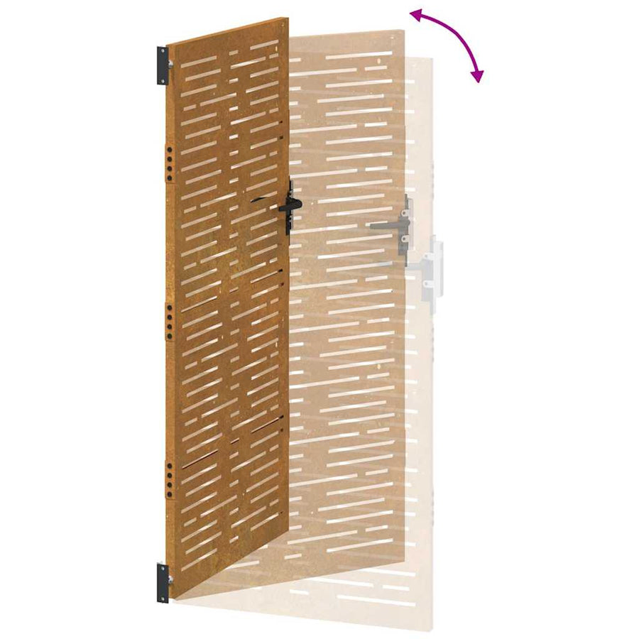 Poort Vierkant Cortenstaal 105 x 180 cm