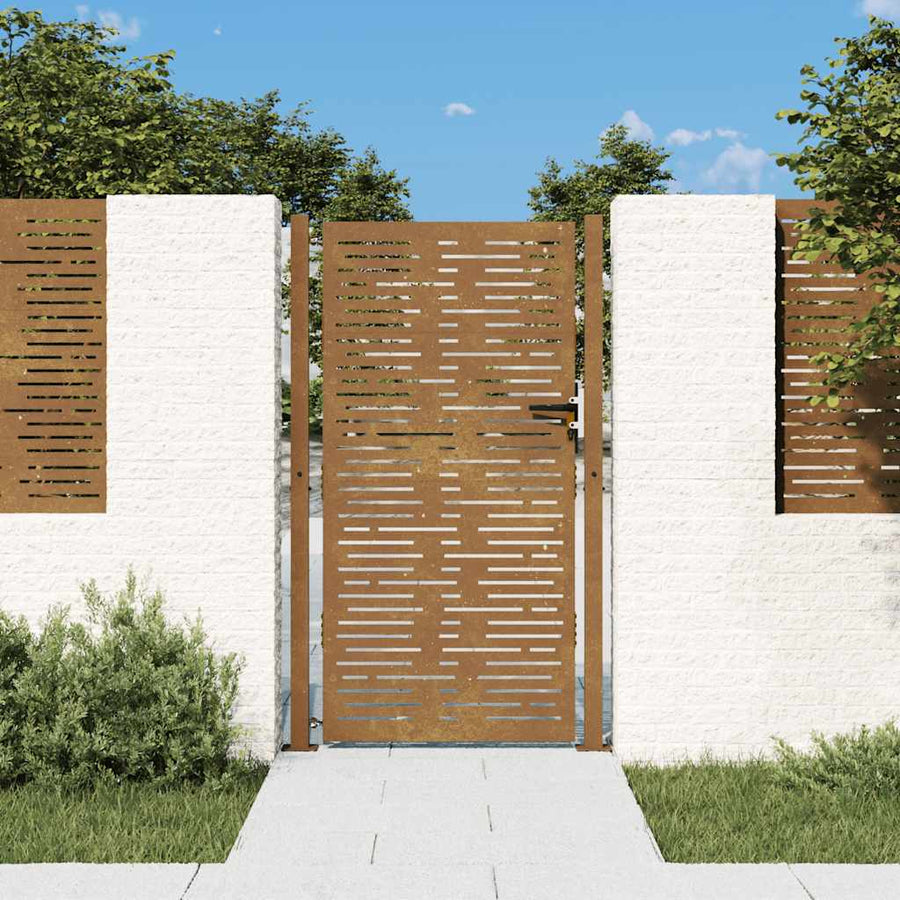 Poort Vierkant Cortenstaal 105 x 180 cm