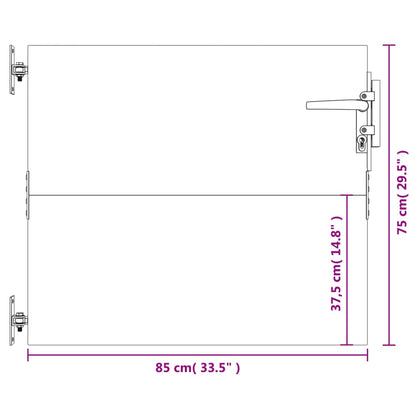 Poort Cortenstaal 85 x 75 cm