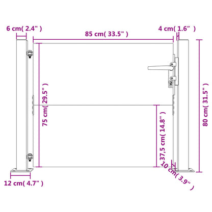 Poort Cortenstaal 105 x 80 cm