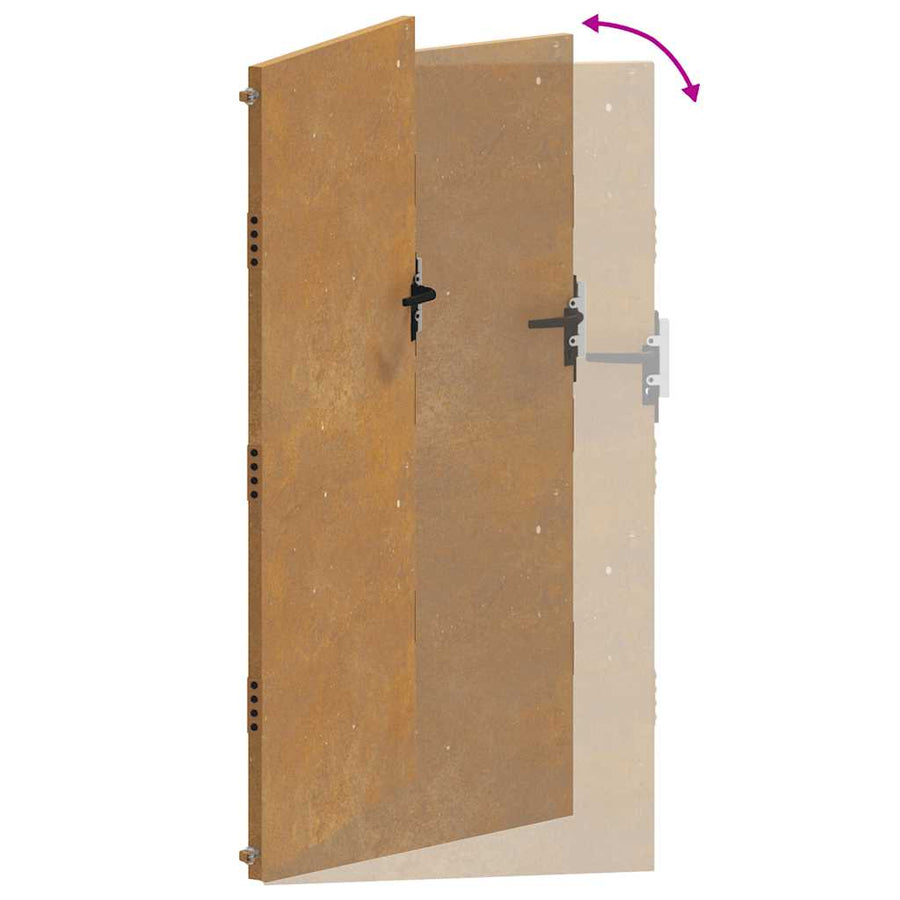 Poort Cortenstaal 105 x 180 cm