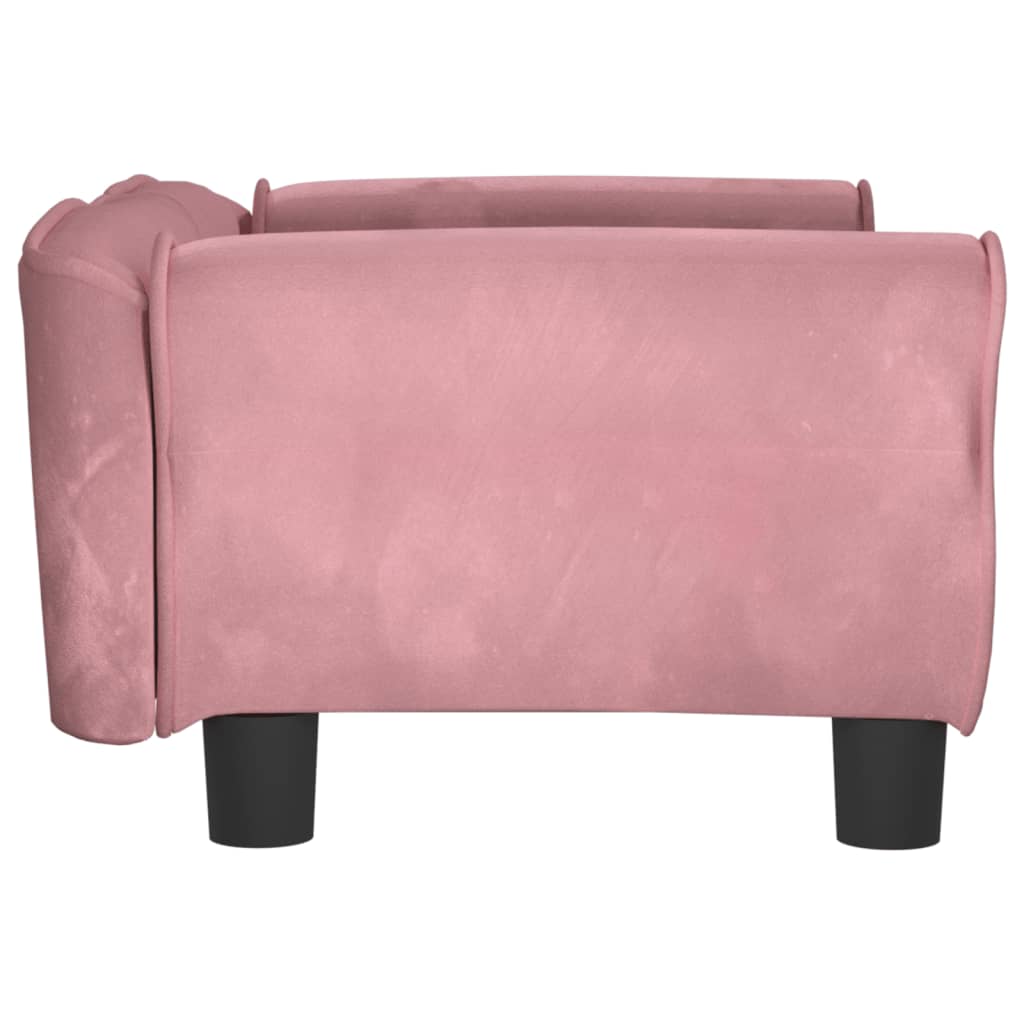Hondenmand Fluweel 70 x 45 x 30 cm Roze