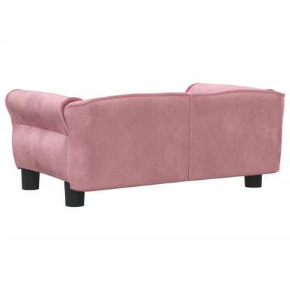 Hondenmand Fluweel 70 x 45 x 30 cm Roze