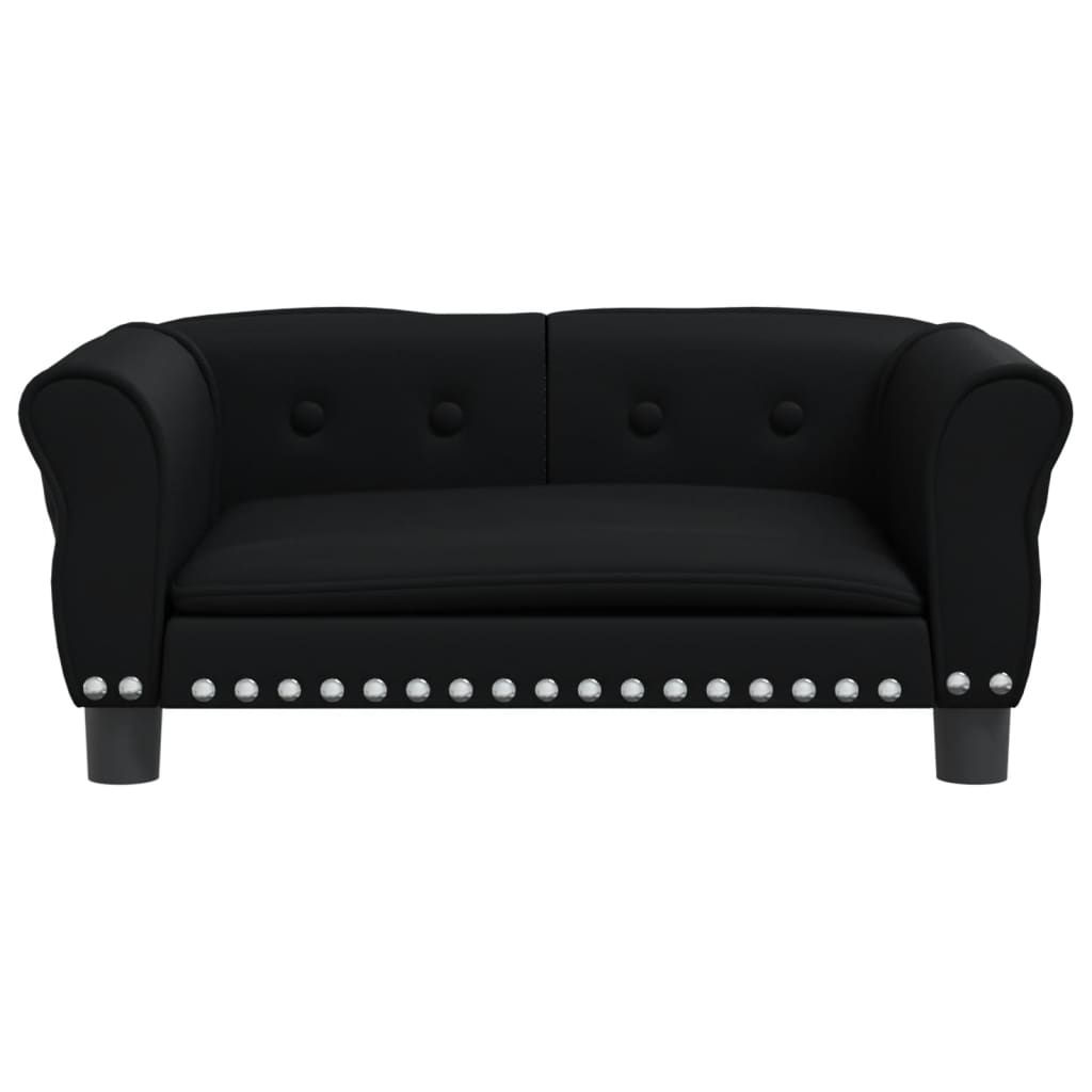 Hondenmand Kunstleer 70 x 45 x 30 cm Zwart