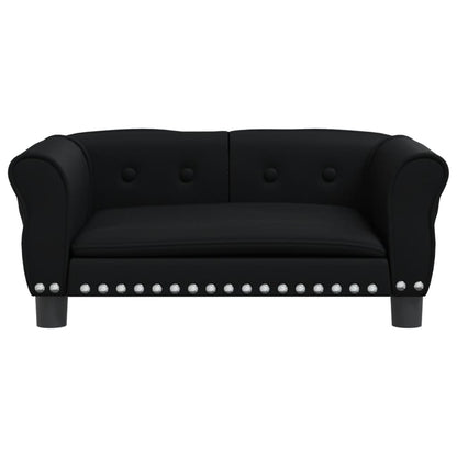 Hondenmand Kunstleer 70 x 45 x 30 cm Zwart