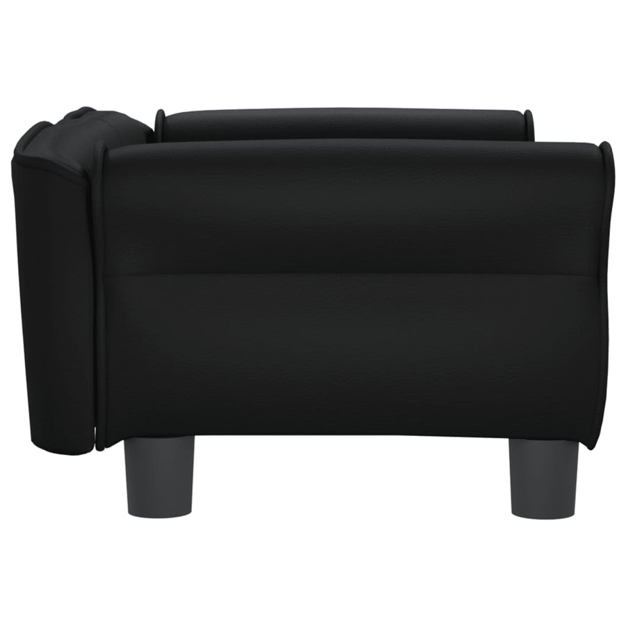 Hondenmand Kunstleer 70 x 45 x 30 cm Zwart