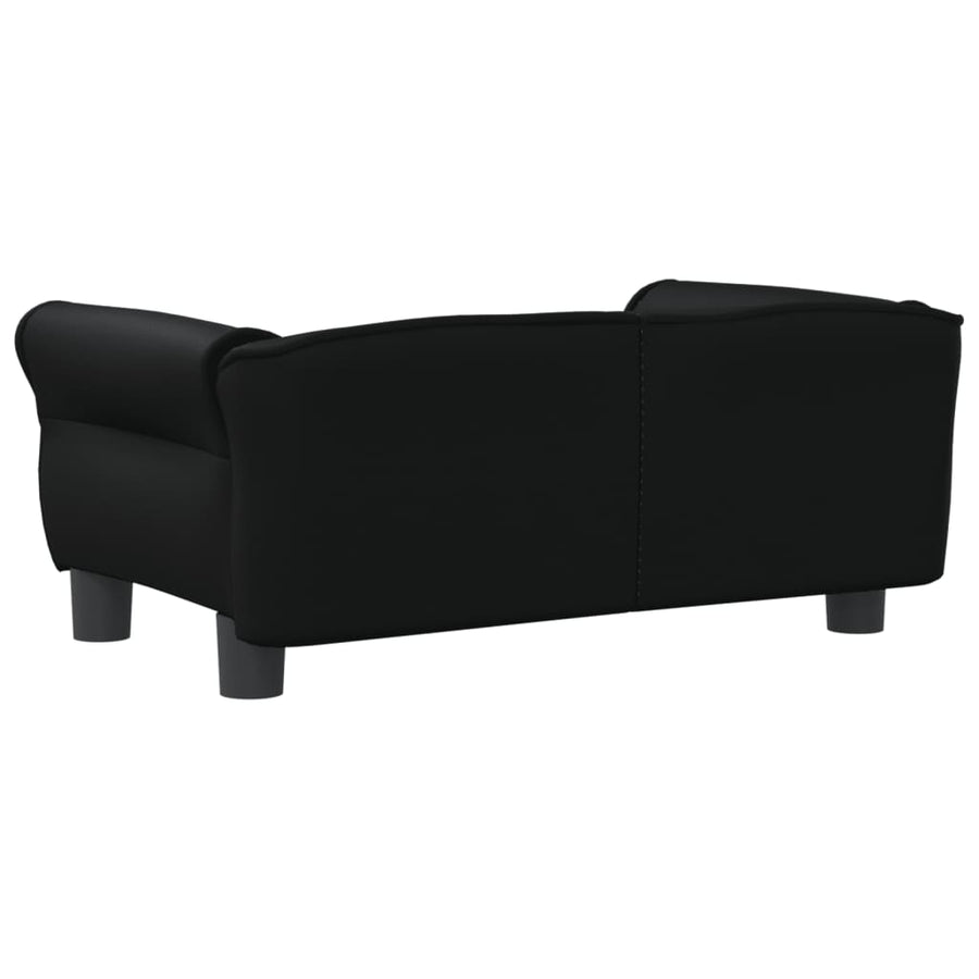 Hondenmand Kunstleer 70 x 45 x 30 cm Zwart