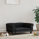 Dog bed 70x45x30 cm artificial leather black