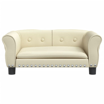 Hondenmand Kunstleer Kleurig 70 x 45 x 30 cm crème