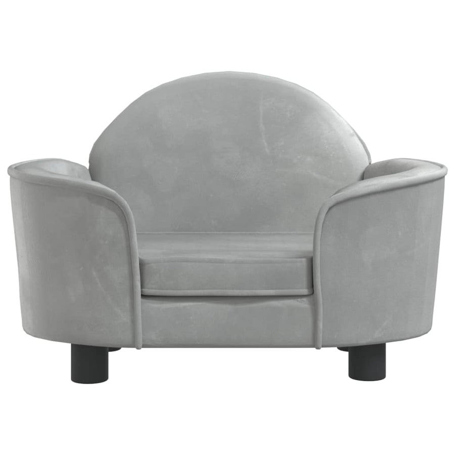 Hondenmand 66x40x45 cm fluweel lichtgrijs Lichtgrijs