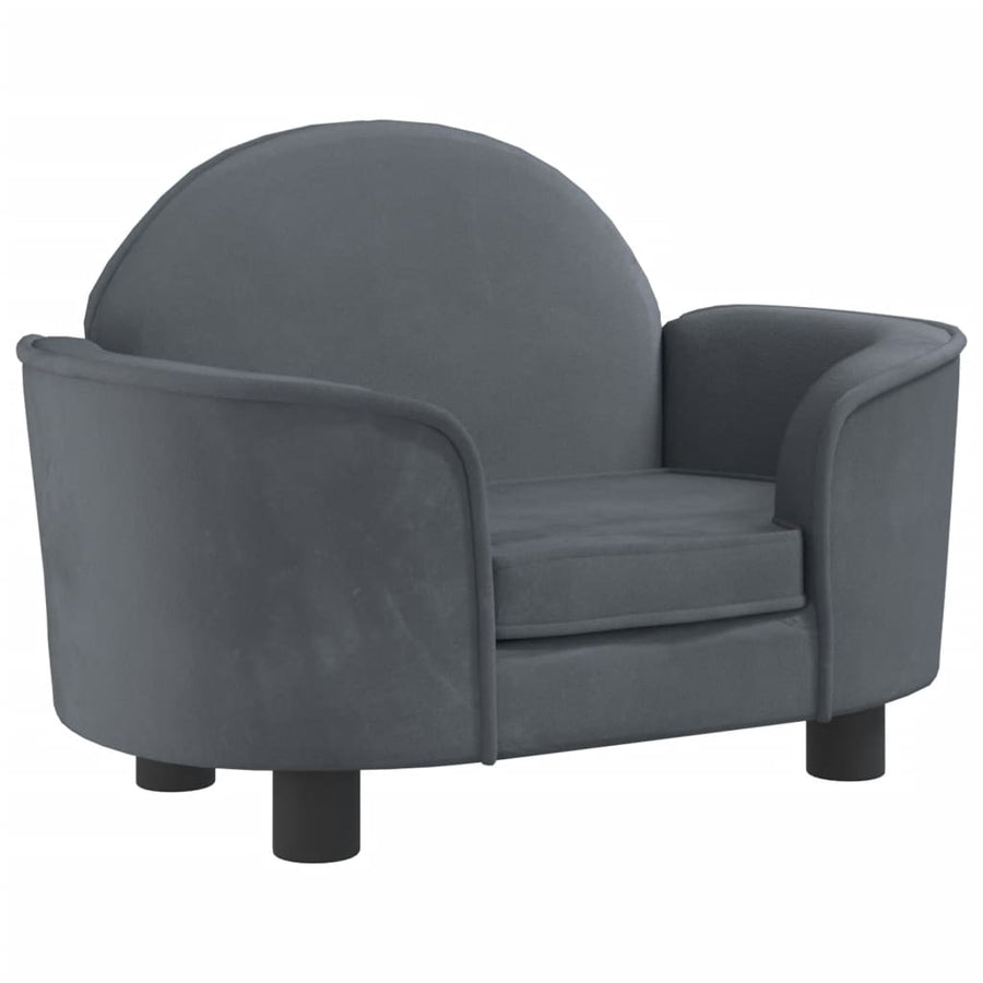 Hondenmand 66X40X45 Cm Fluweel Donkergrijs