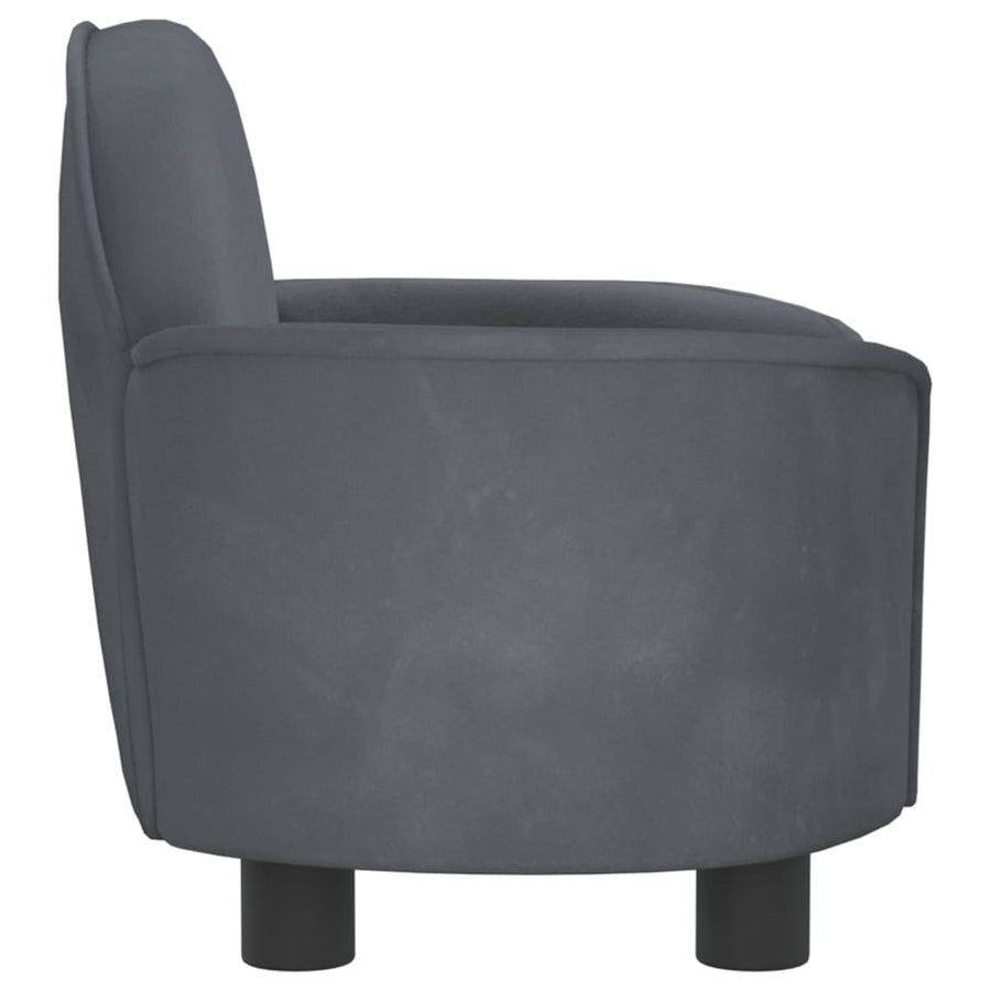 Hondenmand 66X40X45 Cm Fluweel Donkergrijs