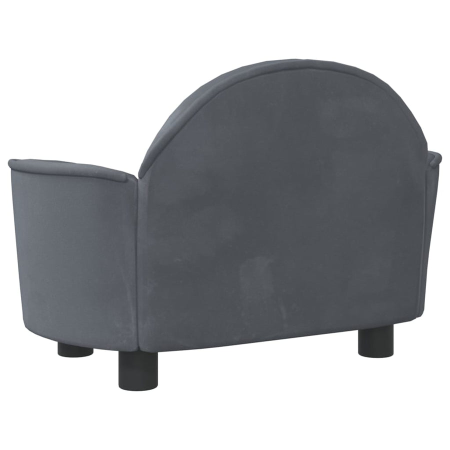 Hondenmand 66X40X45 Cm Fluweel Donkergrijs