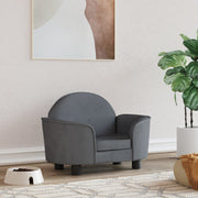 Hondenmand 66x40x45 cm fluweel zwart