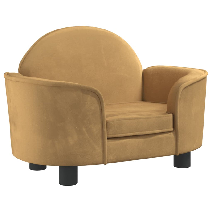 Hondenmand 66x40x45 cm fluweel bruin Bruin