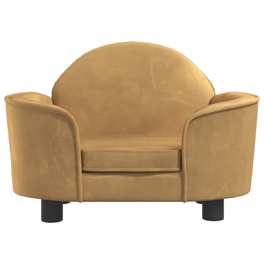 Hondenmand 66x40x45 cm fluweel bruin Bruin