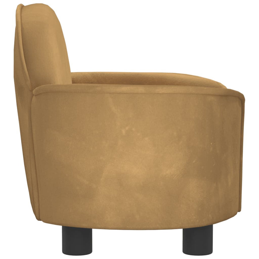 Hondenmand 66x40x45 cm fluweel bruin Bruin