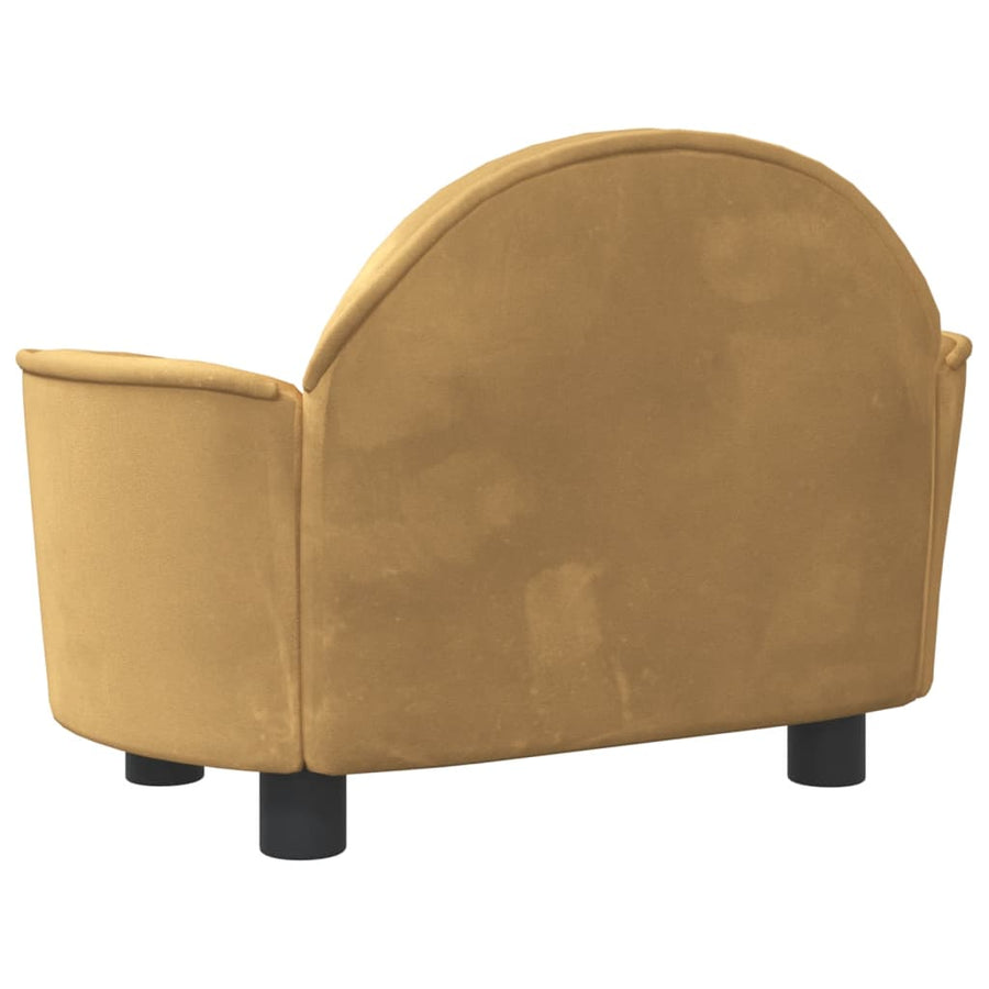 Hondenmand 66x40x45 cm fluweel bruin Bruin