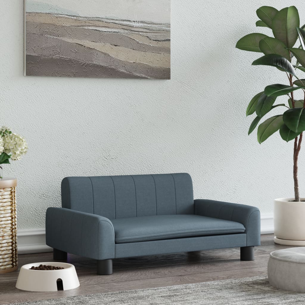 Hondenmand Stof 70 x 45 x 30 cm Donkergrijs